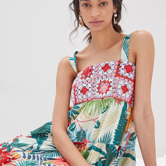 Farm Rio Crochet Mini Dress - Picture 16 of 16